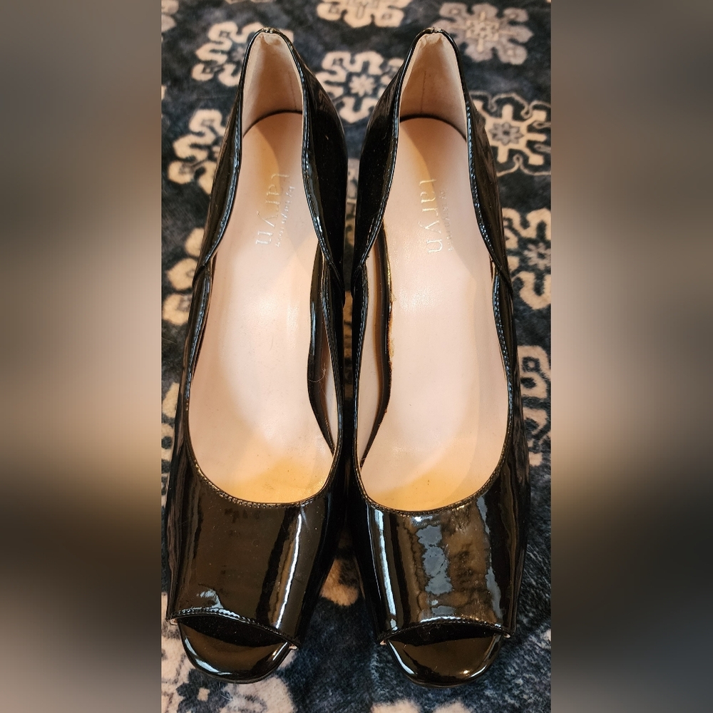 Taryn Rose Black Patent Leather Heels
